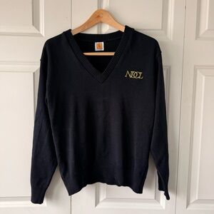 Black Notre Dame–Cathedral Latin (NDCL) School V-neck sweater